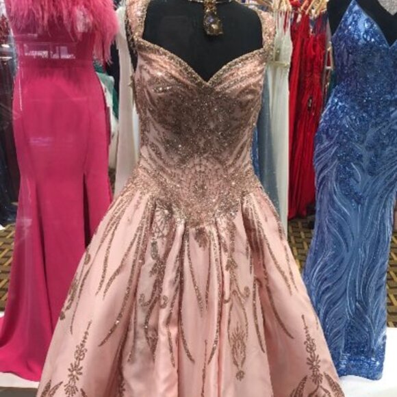 Pink Prom Ball Gown, Homecoming, Sweet 16 Birthday, Gala, Princess Wedding Dress
